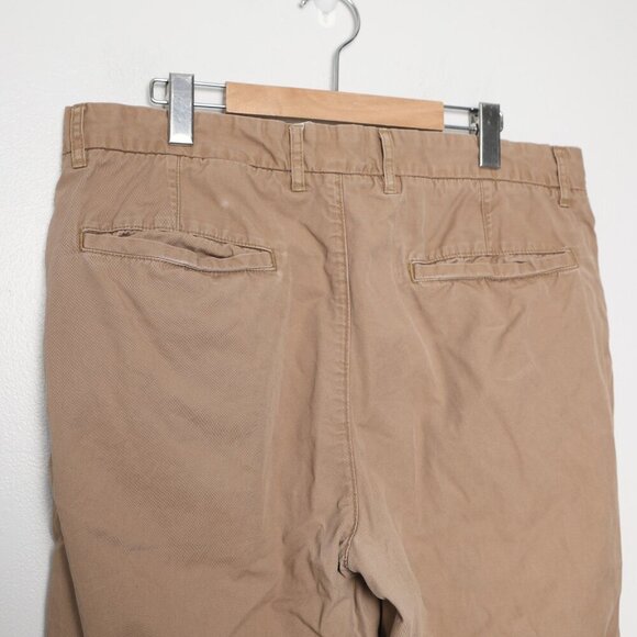 H&M Mens Slim Fit Cotton Chinos Pants Tan Beige 100% Cotton Summer Casual - Picture 6 of 8